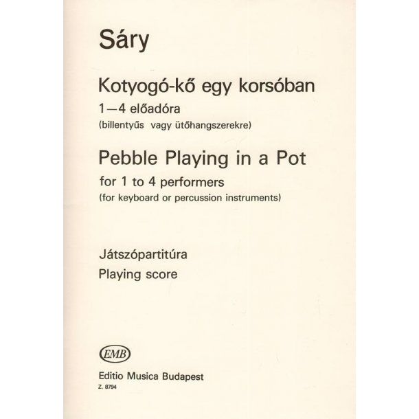 Pebble Playing in a Pot f&uuml;r 1 bis 4 Spieler : f&uuml;r 1 bis 4 Spieler