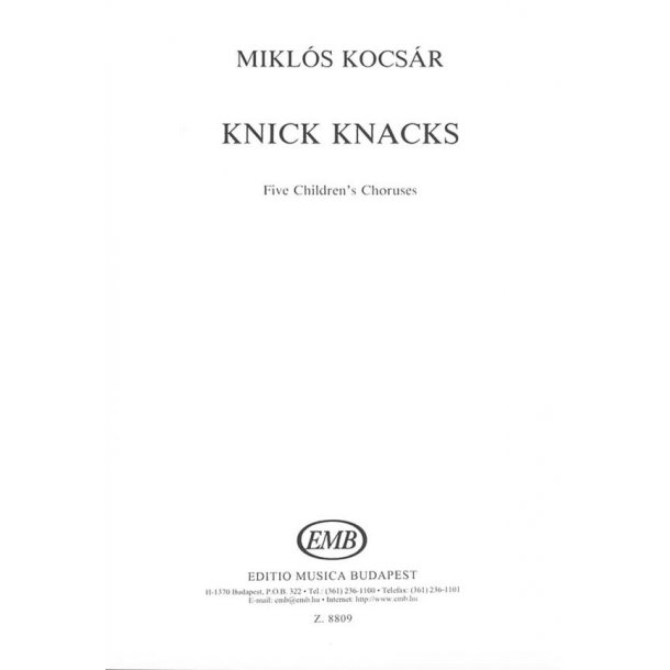 Knick Knacks : Five Children's Choruses