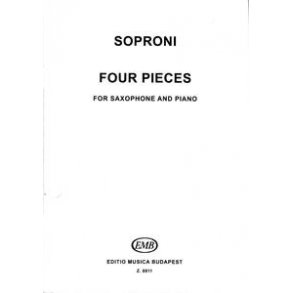 Vier Stücke : für Saxophon und Klavier