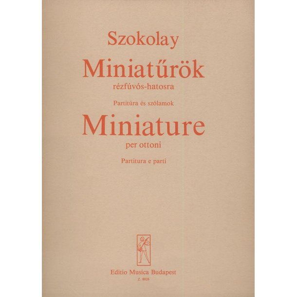 Miniaturen f&uuml;r Blechbl&auml;ser-Sextett