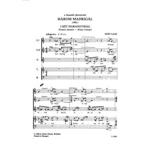 3 madrigál