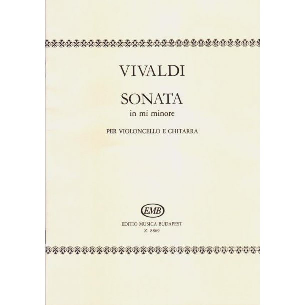 Sonata in mi minore : per violoncello e chitarra RV 40 (F.XIV. No. 5, P.V. S. 4-9)