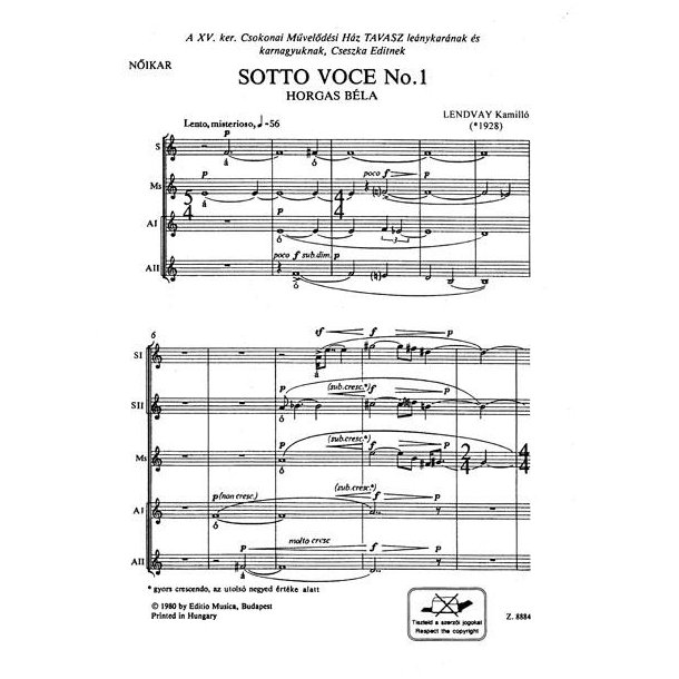 Sotto voce No.1