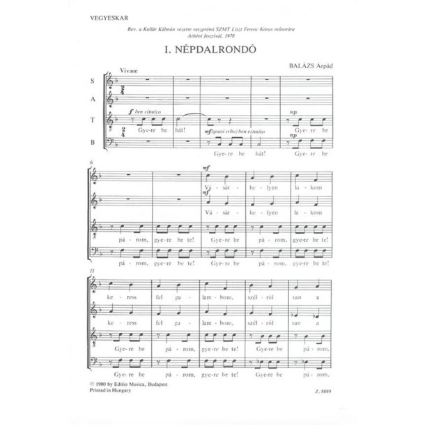 Rondo on Hungarian folksongs no. 1