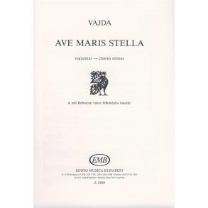 Ave Maris Stella Hommage A Lajos Bardos