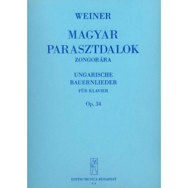 Ungarische Bauernlieder Op. 34 F&uuml;nfte Serie