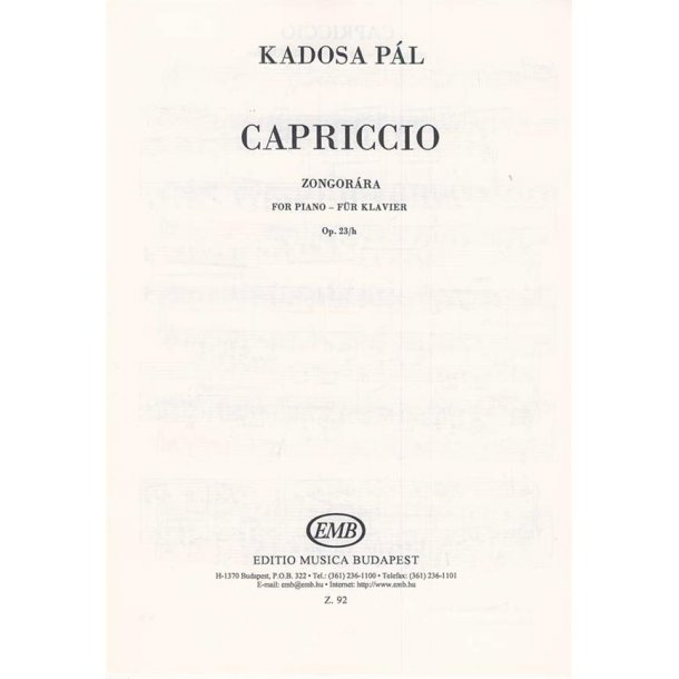 Capriccio Op.23-H