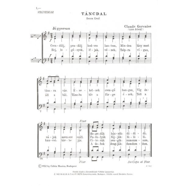 T&aacute;ncdal: R&eacute;gi dalocska