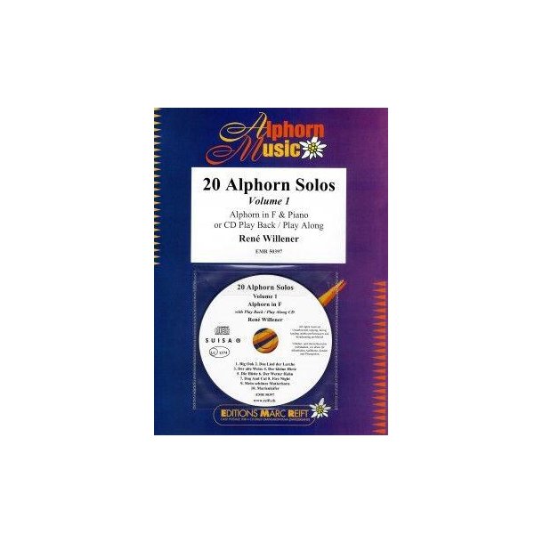 20 Alphorns Solos Volume 1