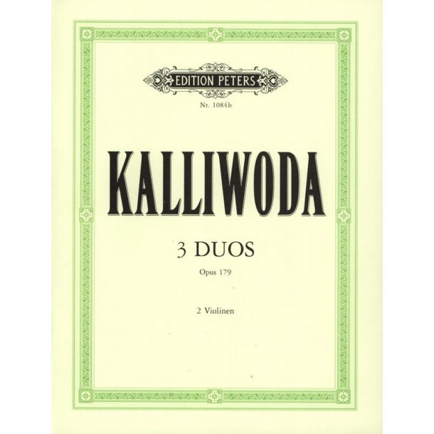 3 Duos Op. 179 : Progressive Duette f&uuml;r 2 Violinen
