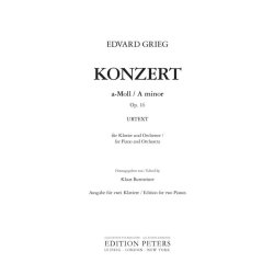 Piano Concerto A Minor Op. 16 : For Piano and Orchestra