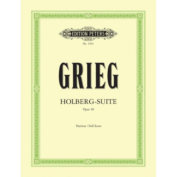 Holberg Suite - Score