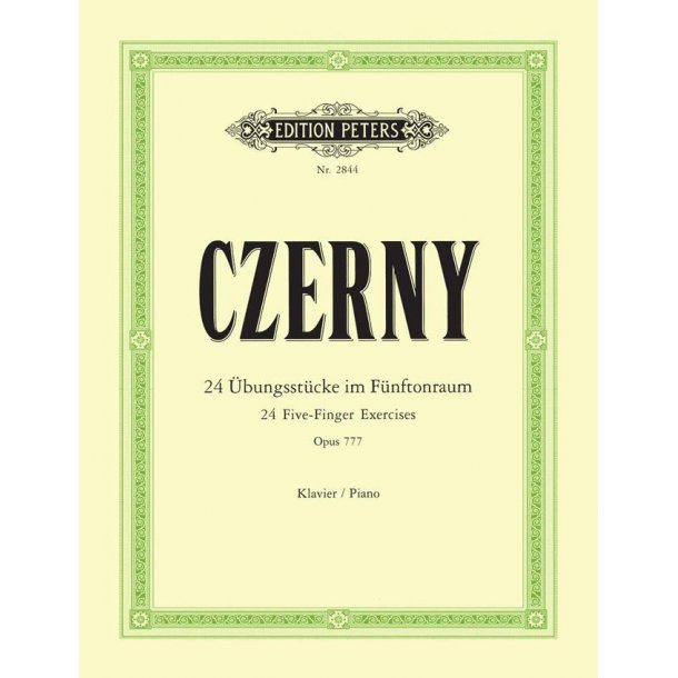 24 Five-Finger Excersises Opus 777