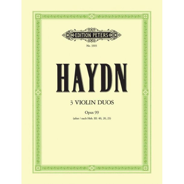 3 Violin Duos Op. 99