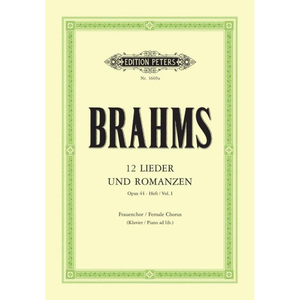 Lieder(12) &amp; Romanzen 1 Op.44