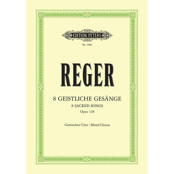 Geistliche Gesange(8) Op.138 Gk