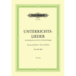 Unterrichtslieder - Ausgabe für tiefe Stimme : Eine Sammlung von 60 beliebten Liedern mit Klavierbegleitung