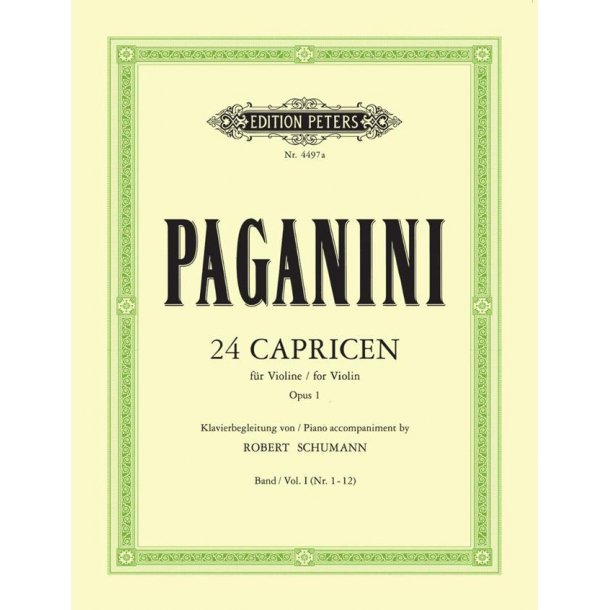 24 Caprices with Piano accompaniment, Vol.1
