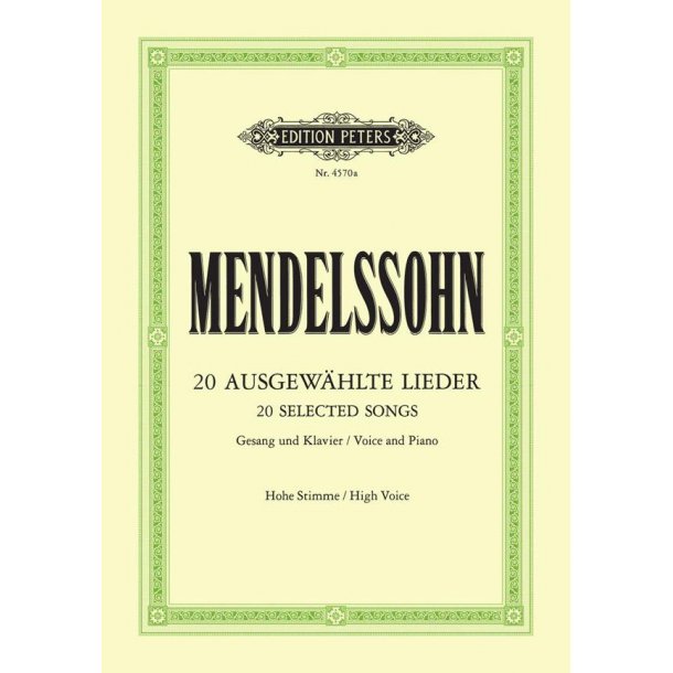 Ausgewahlte Lieder Hoog