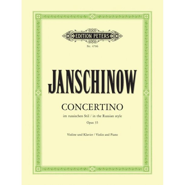 Concertino In Russian Style Op.35