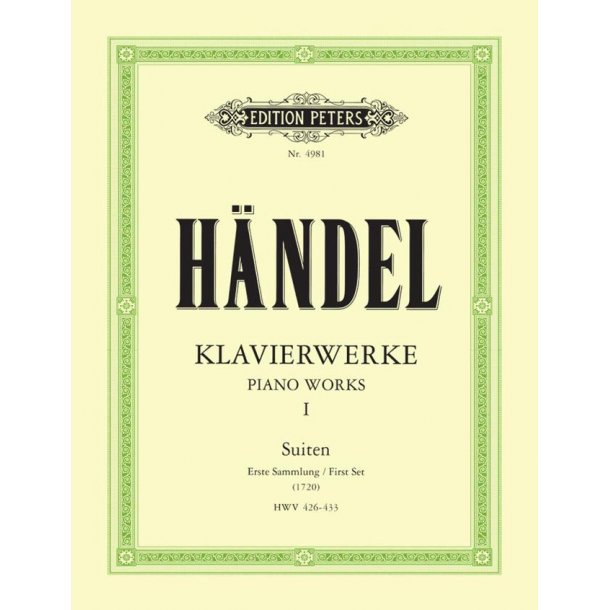 Keyboard Works Vol. 1 : Suiten HWV 426-433 - Handel