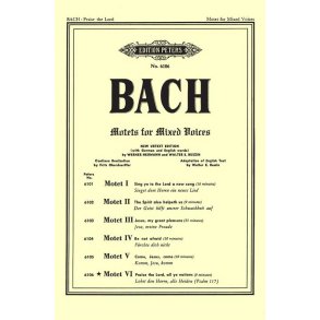 Motet No. 6 BWV 230 Lobet den Herrn, alle Heiden