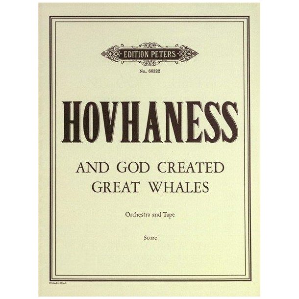 And God Created Great Whales Op. 229 No. 1