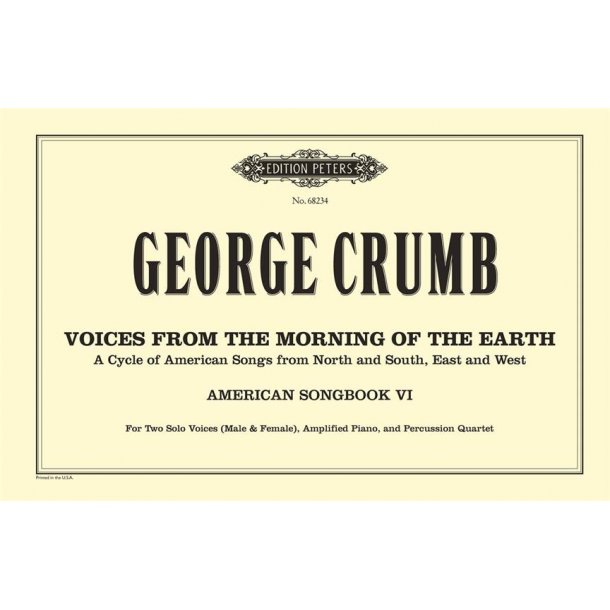 Voices from the Morning of the Earth : American Songbook VI