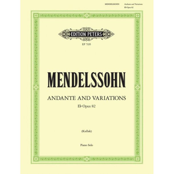 Andante and Variations in E flat Op.82