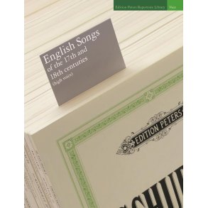 English Songs of the 17th and 18th centuries