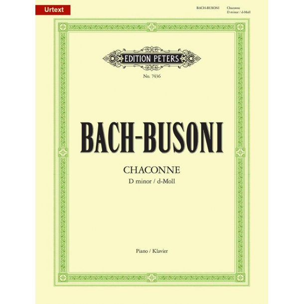 Chaconne In D Minor BWV 1004 For Piano : for Solo Violin