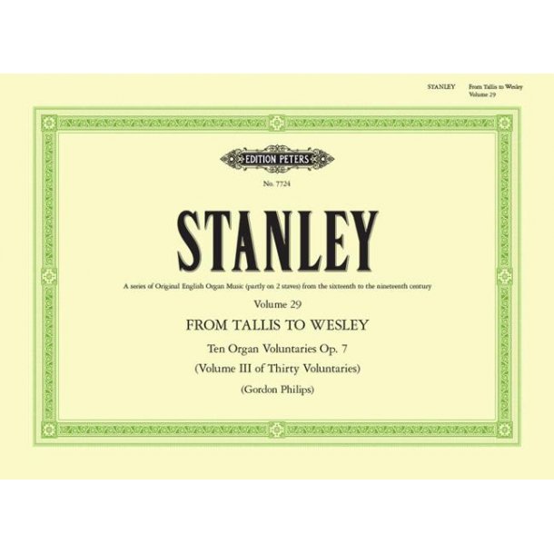 Tallis To Wesley 29 Voluntaries Opus 7