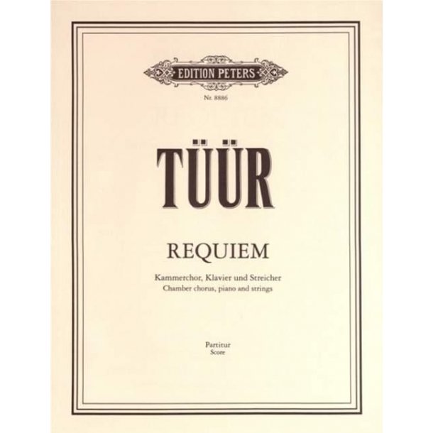 Requiem : for soprano and tenor soloists, mixed chorus, strings, piano and triangle.
