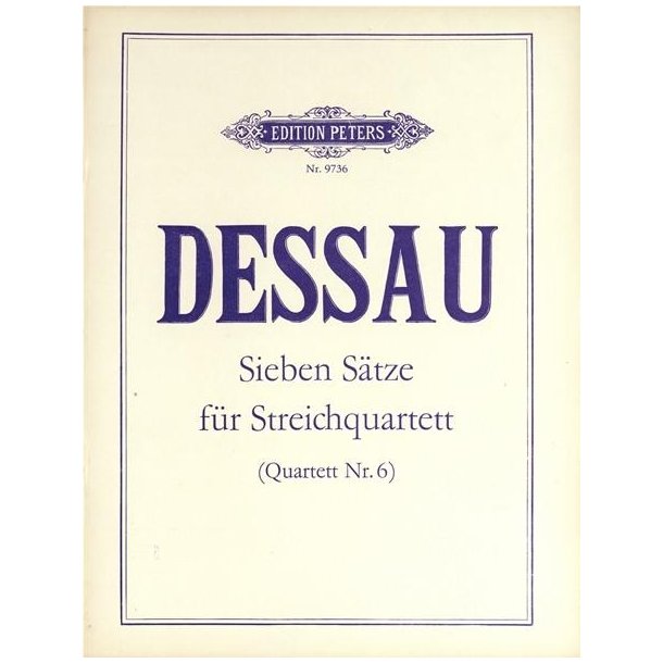 Seven Movements for String Quartet (Quartet No. 6)