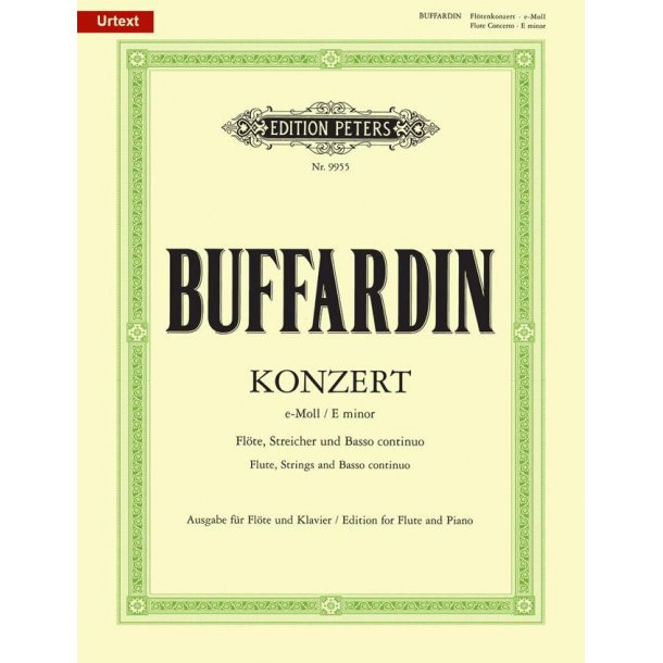 Konzert f&uuml;r Fl&ouml;te, Streicher und BC e-Moll