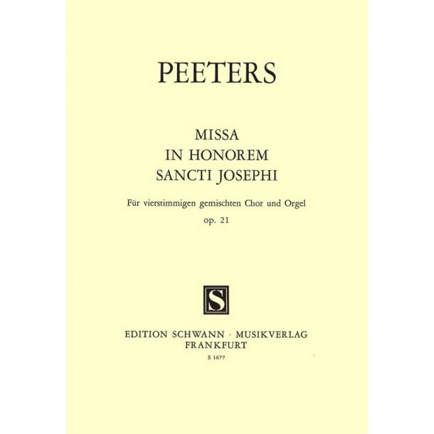 Missa In Honori St.Josephi Op.21