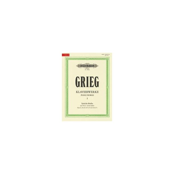 Grieg Sticky Notes : Piano Works, Vol. 1