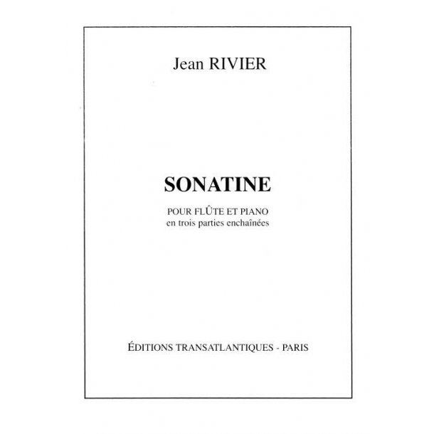 Jean Rivier: Sonatine
