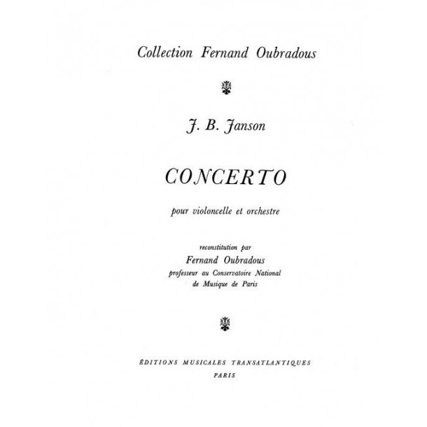 Jean Baptiste Janson: Concerto