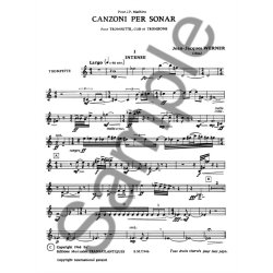 Jean Jacques Werner: Canzoni Per Sonar