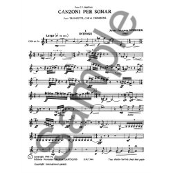 Jean Jacques Werner: Canzoni Per Sonar