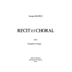 DELERUE RECIT ET CHORAL  TRUMPET/ORGAN