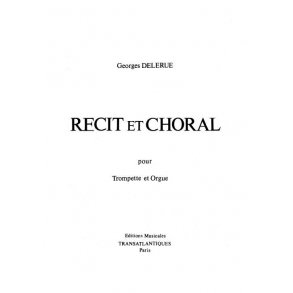 DELERUE RECIT ET CHORAL  TRUMPET/ORGAN