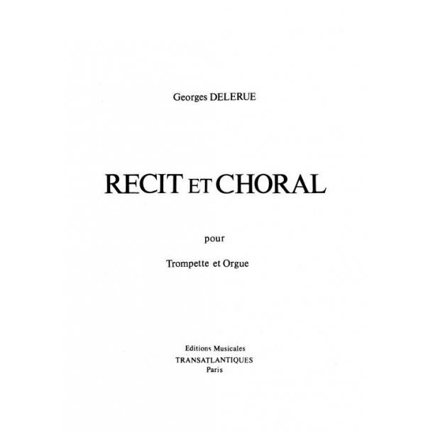 DELERUE RECIT ET CHORAL  TRUMPET/ORGAN