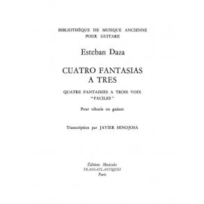 Esteban Daza: 4 Fantasias A Tres