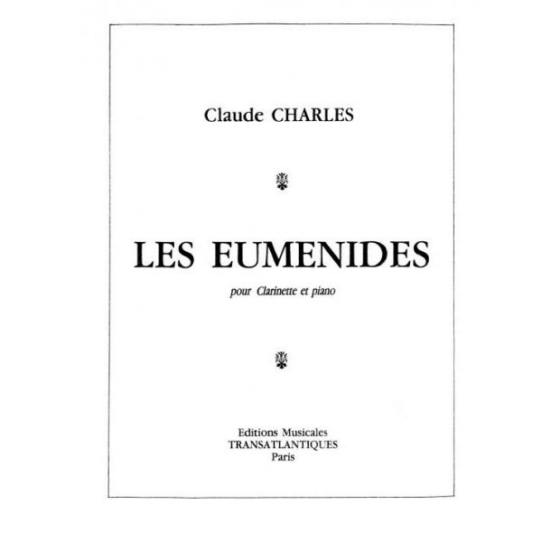 Claude Charles: Eum&eacute;nides