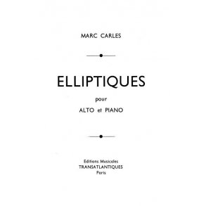 Marc Carles: Elliptiques