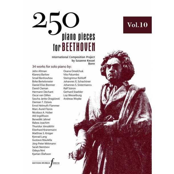 250 Piano Pieces For Beethoven - Vol. 10