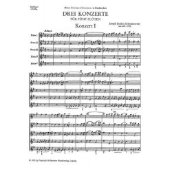De Boismotier, J. B.: Concerto Op 15 Nos 1-3 - Score
