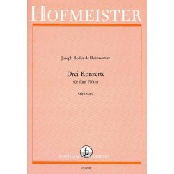 De Boismotier, J. B.: Concerto Op 15 Nos 1-3 - Parts